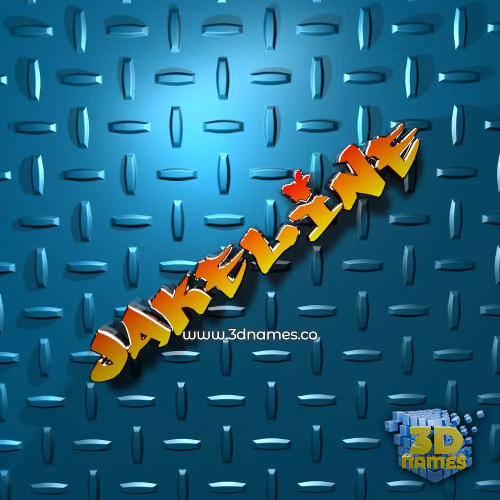 jakeline in Grid Style style - 3D name wallpaper