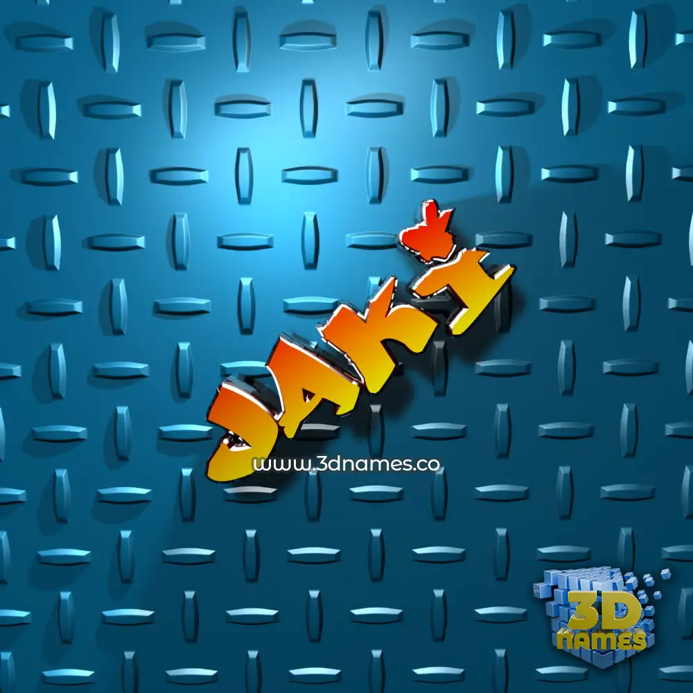 jaki in Grid Style style - 3D name wallpaper