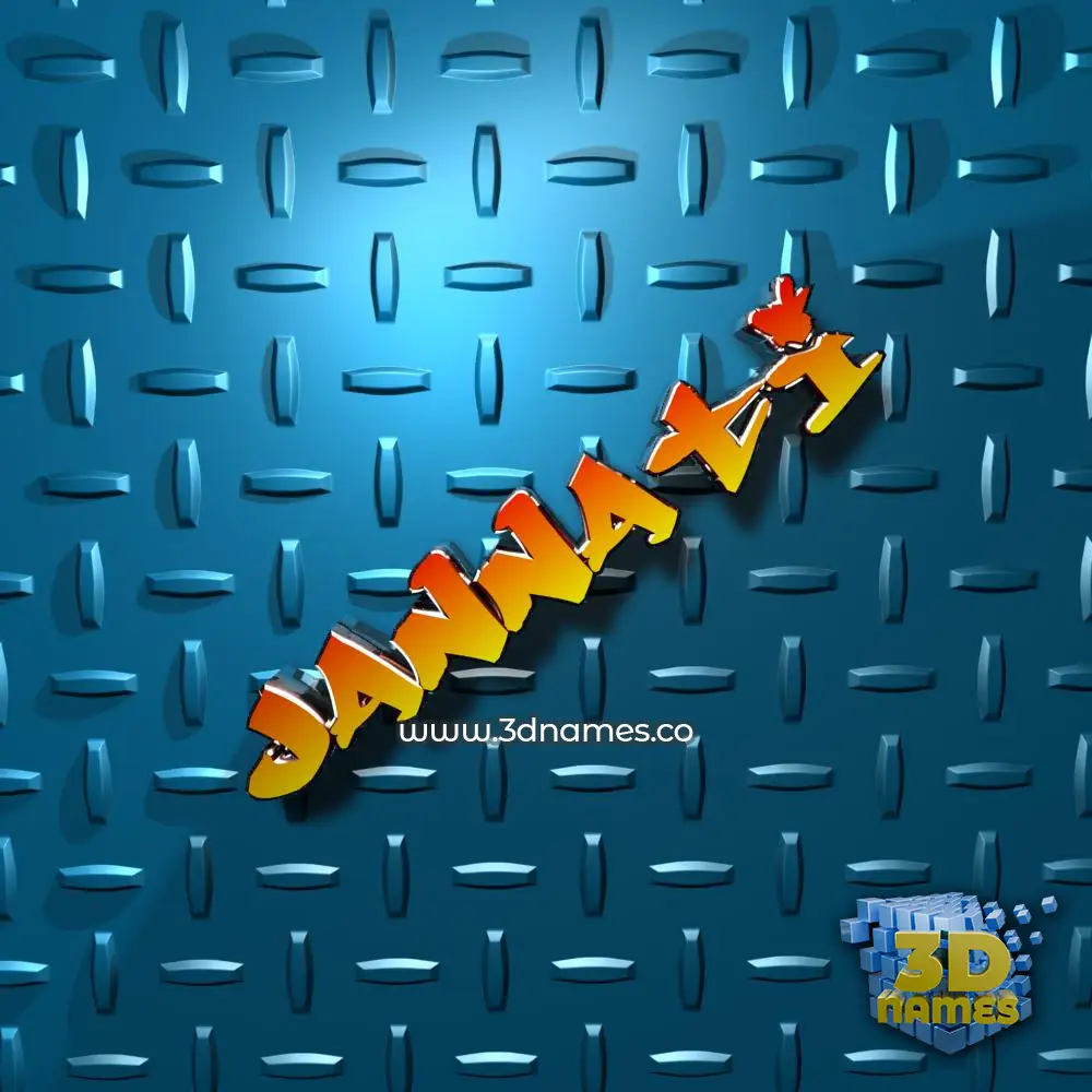 jannati in Grid Style style - 3D name wallpaper