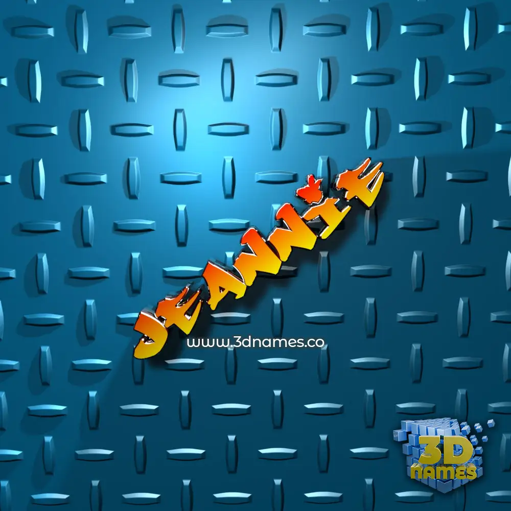 jeannie in Grid Style style - 3D name wallpaper