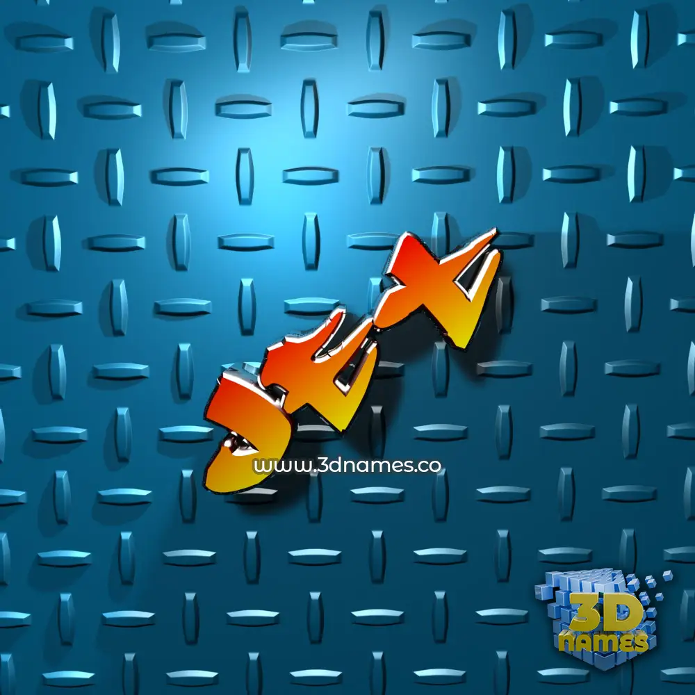 jet in Grid Style style - 3D name wallpaper