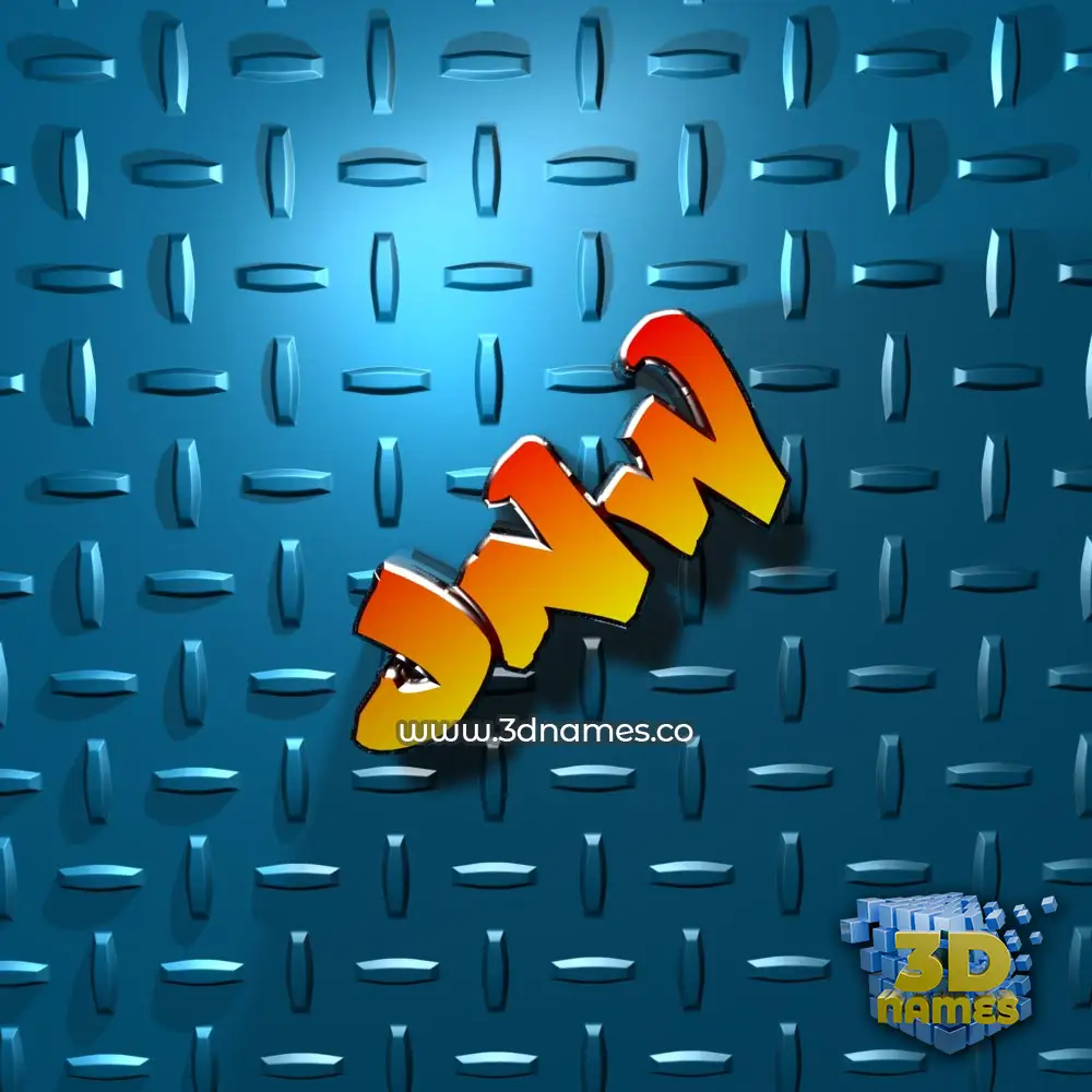 jnw in Grid Style style - 3D name wallpaper