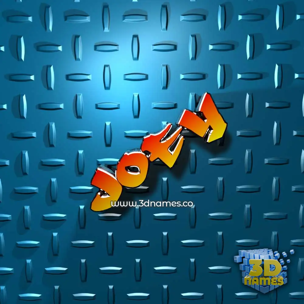 joey in Grid Style style - 3D name wallpaper