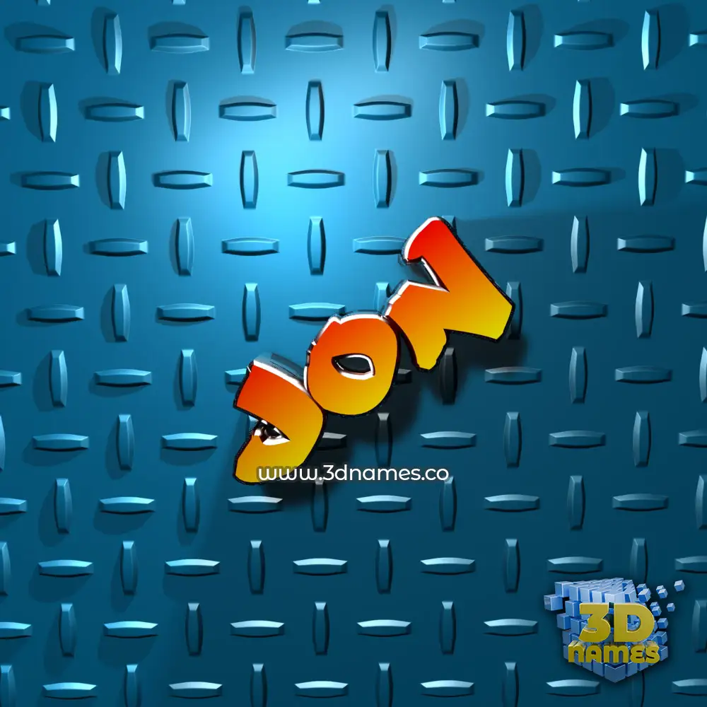 jon in Grid Style style - 3D name wallpaper
