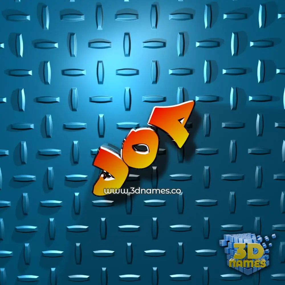 jop in Grid Style style - 3D name wallpaper