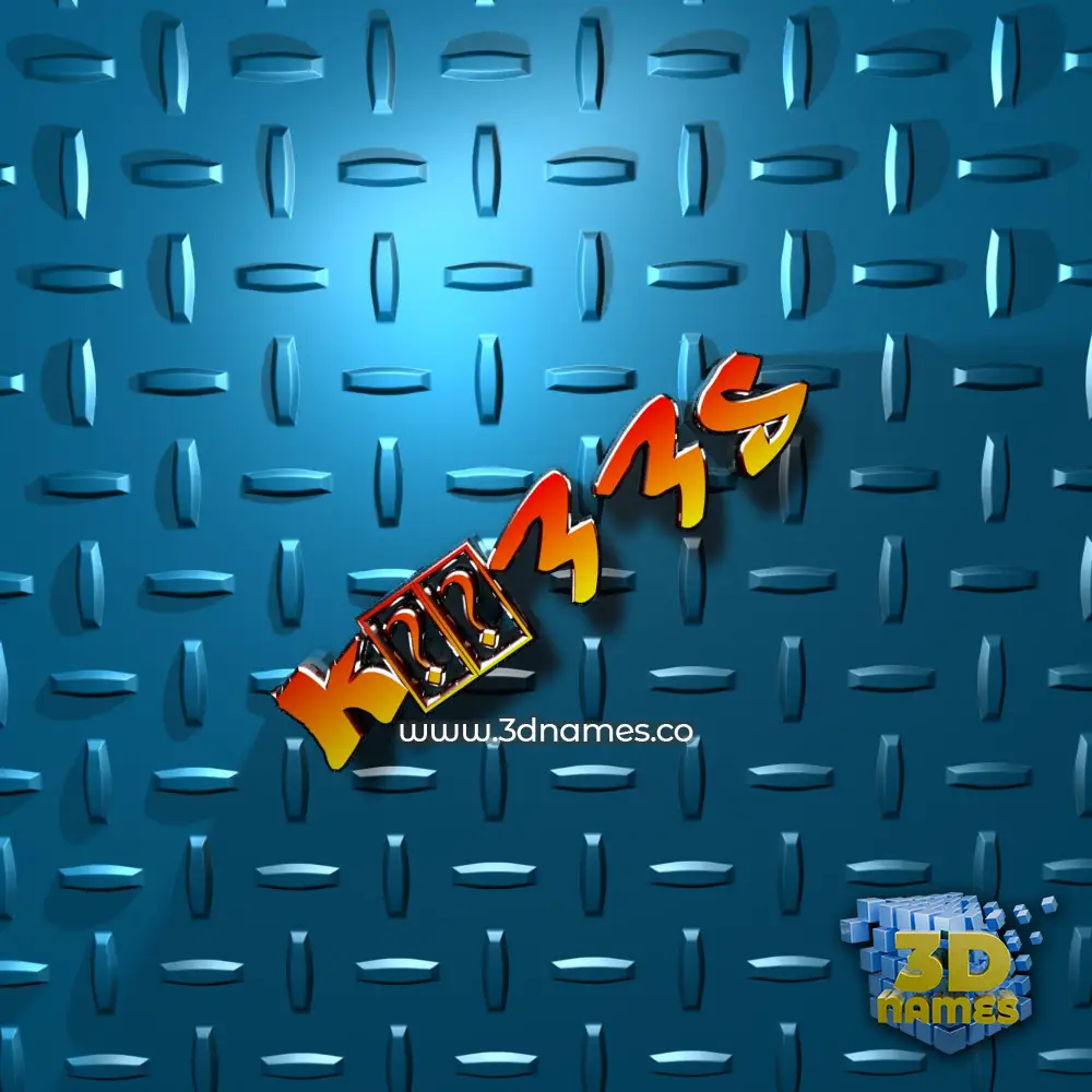 k8833s in Grid Style style - 3D name wallpaper