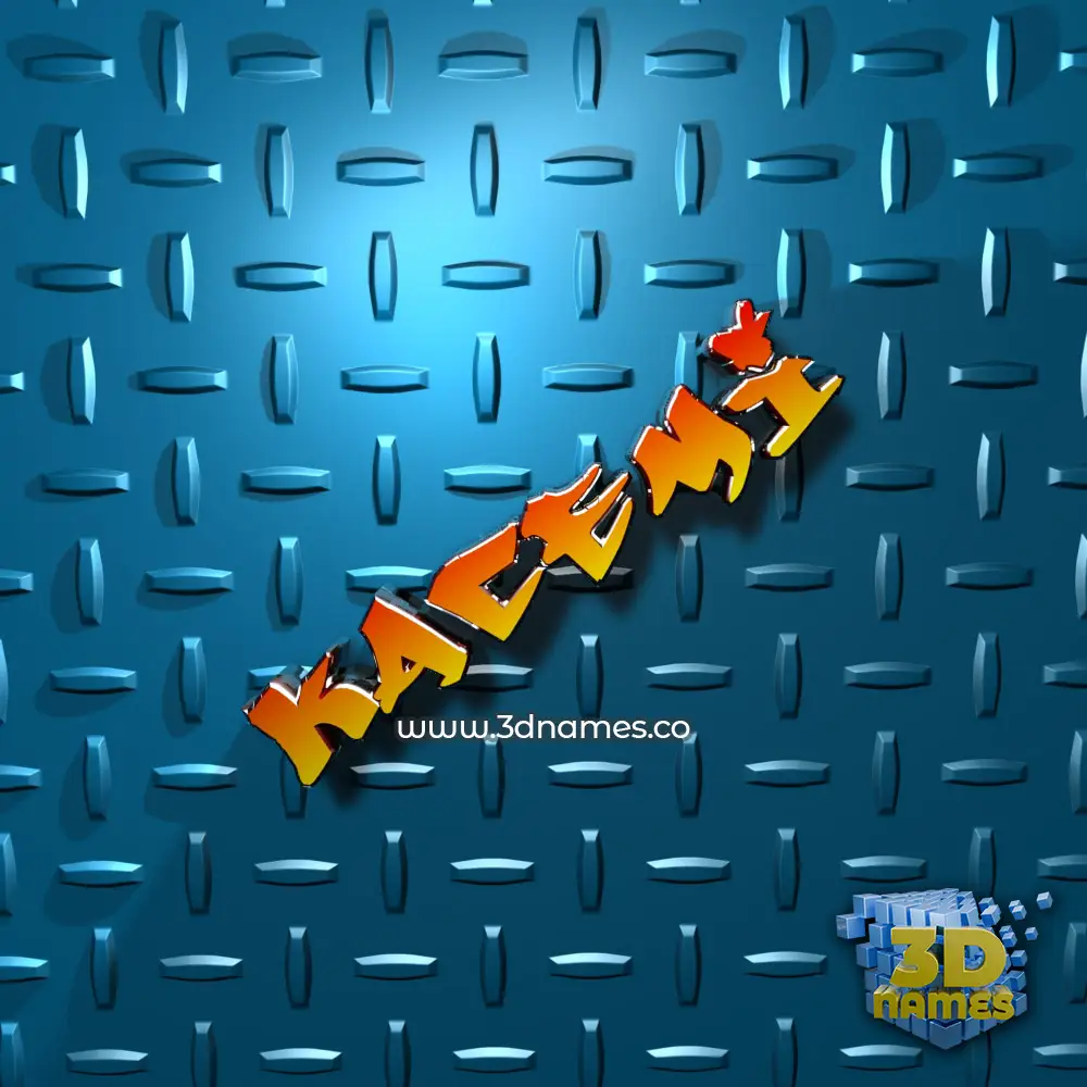 kacemi in Grid Style style - 3D name wallpaper