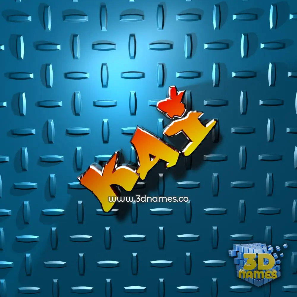kai in Grid Style style - 3D name wallpaper