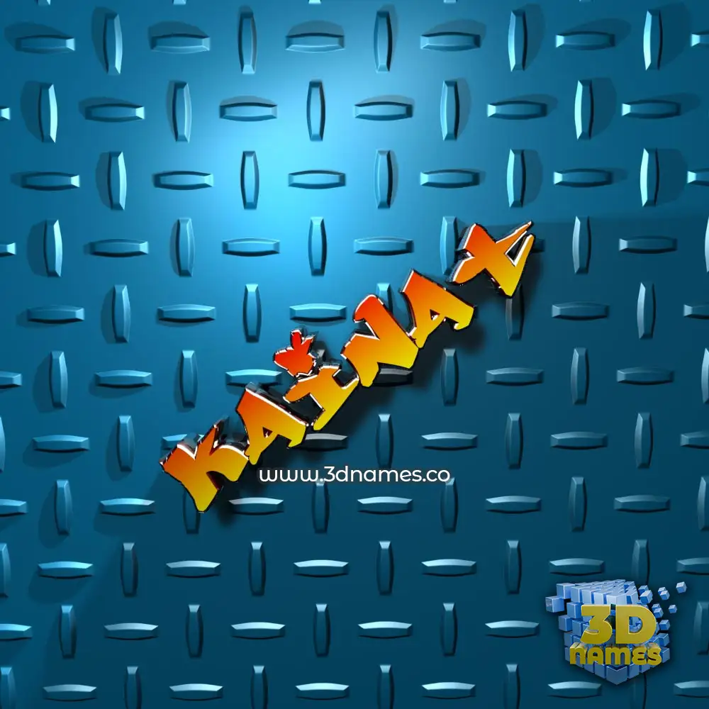 kainat in Grid Style style - 3D name wallpaper