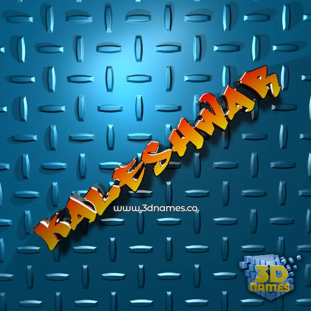 kaleshwar in Grid Style style - 3D name wallpaper