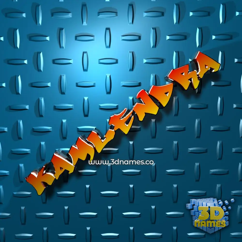 kamlendra in Grid Style style - 3D name wallpaper