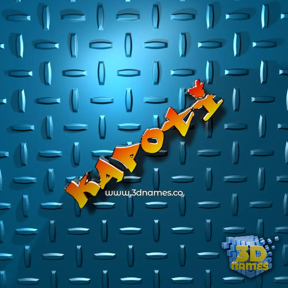 kapoti in Grid Style style - 3D name wallpaper
