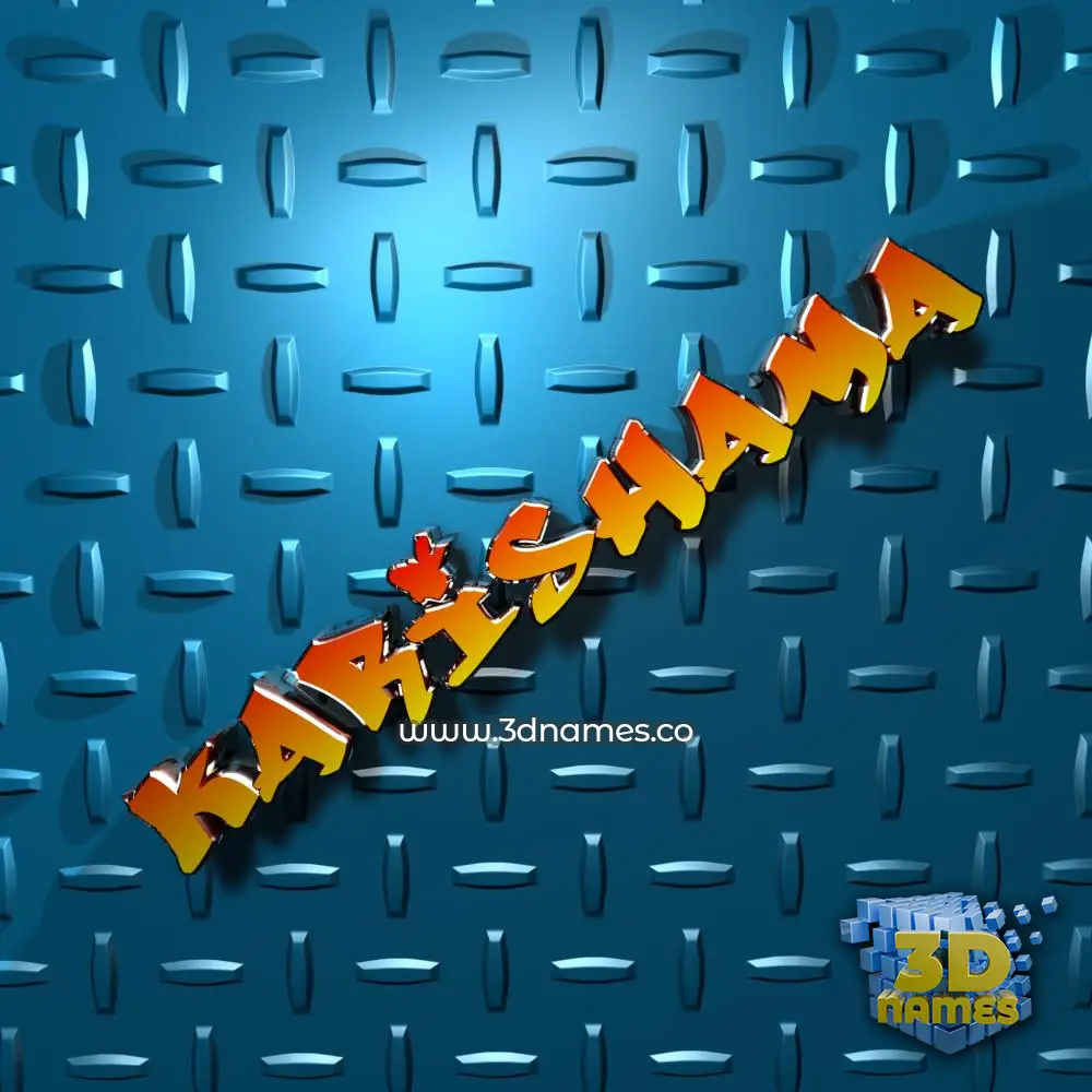 karishama in Grid Style style - 3D name wallpaper