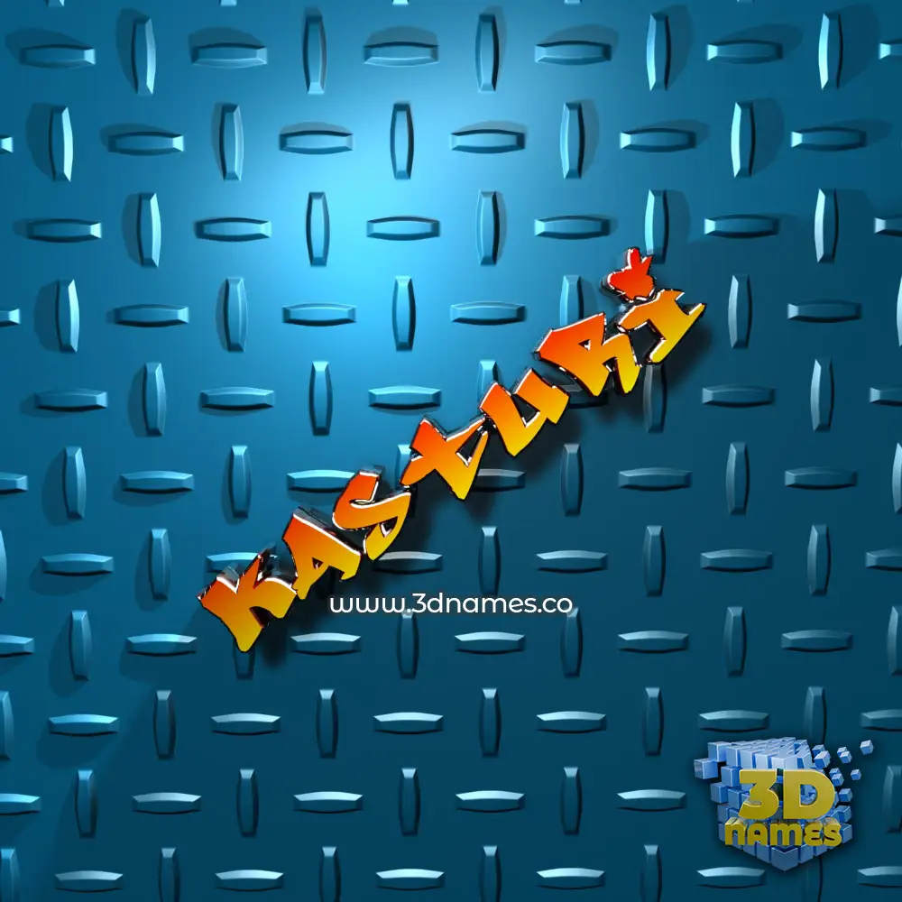 kasturi in Grid Style style - 3D name wallpaper