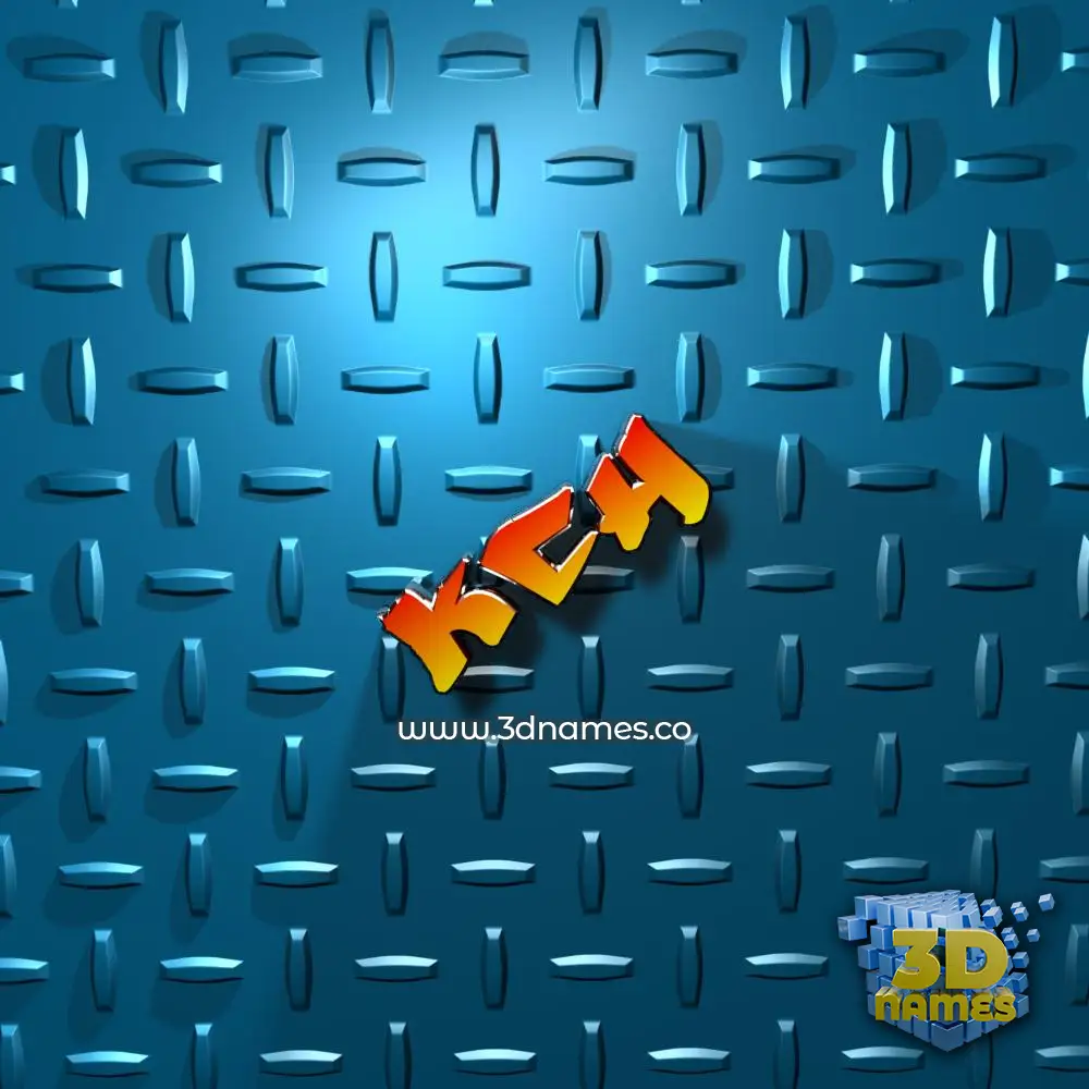 kch in Grid Style style - 3D name wallpaper