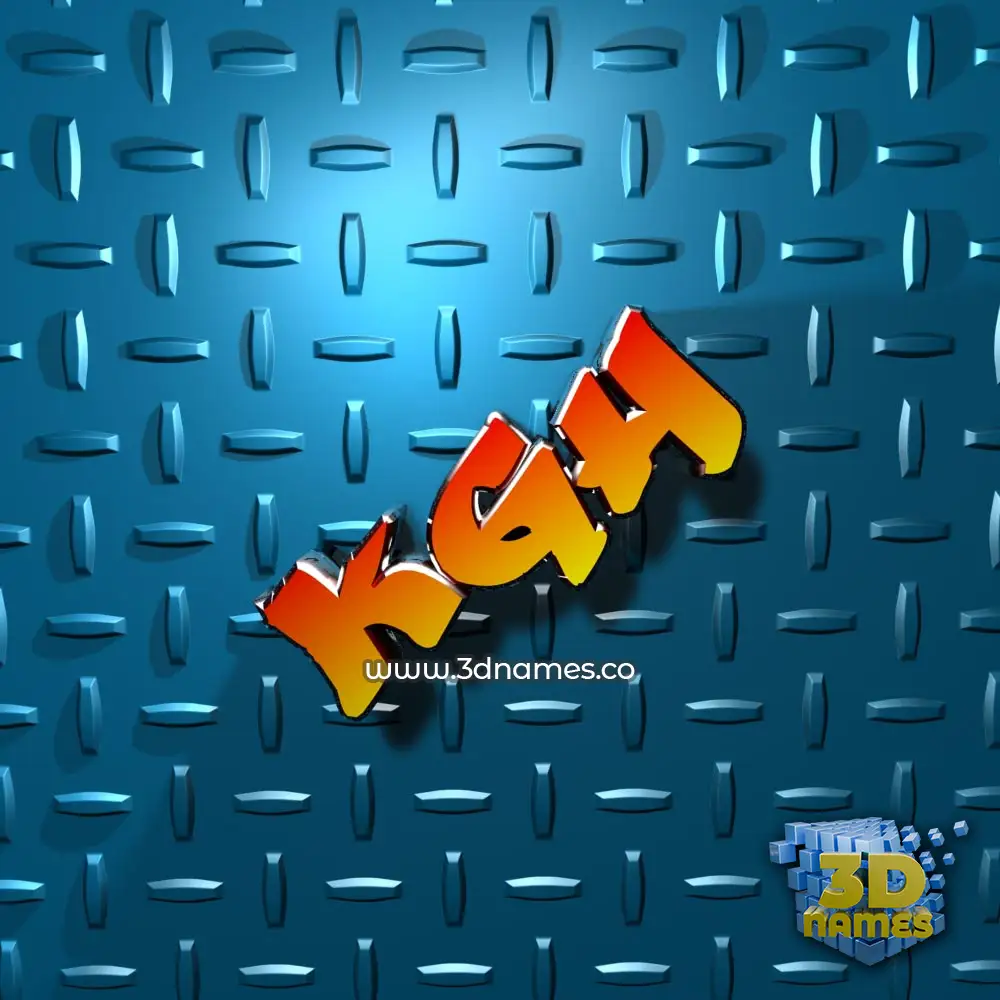 kgh in Grid Style style - 3D name wallpaper