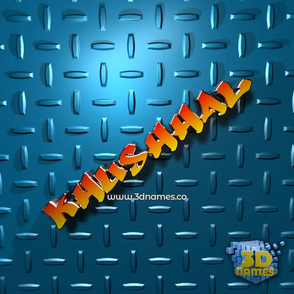 khushhal in Grid Style style - 3D name wallpaper