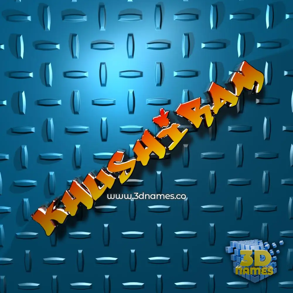 khushiram in Grid Style style - 3D name wallpaper