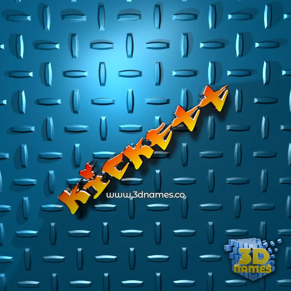 kickett in Grid Style style - 3D name wallpaper
