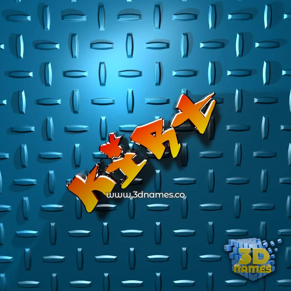 kirt in Grid Style style - 3D name wallpaper