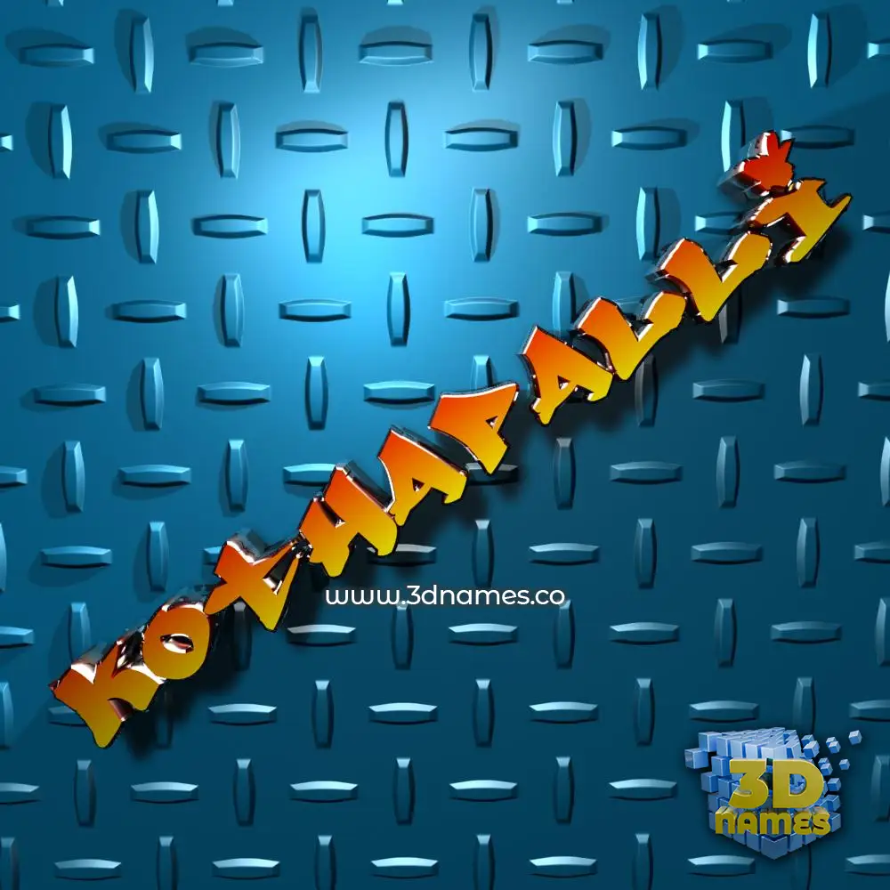 kothapalli in Grid Style style - 3D name wallpaper