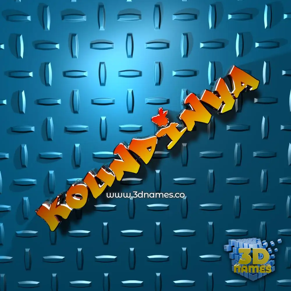 koundinya in Grid Style style - 3D name wallpaper