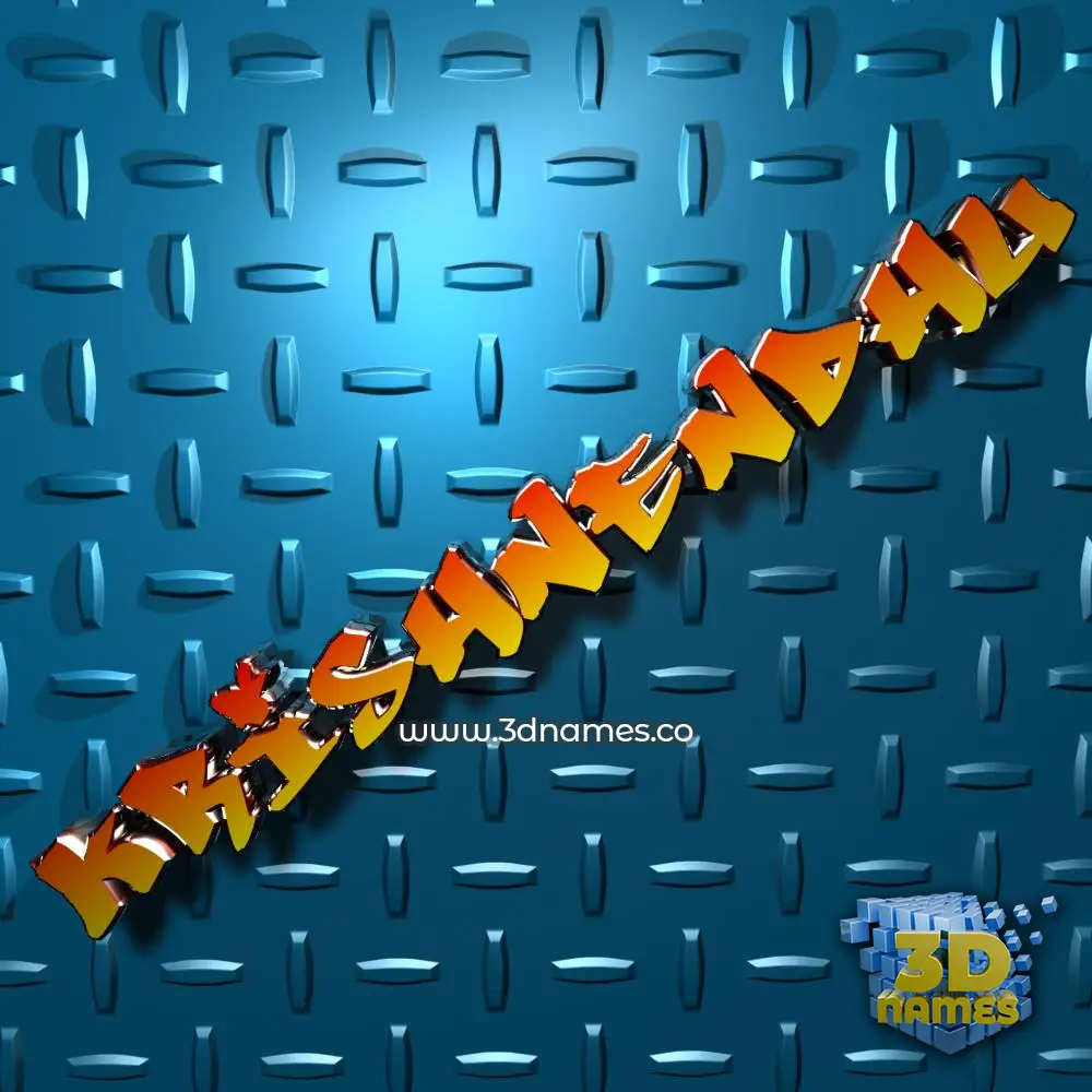 krishnendhu in Grid Style style - 3D name wallpaper