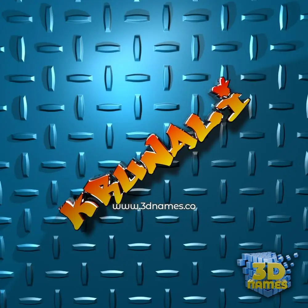 krunali in Grid Style style - 3D name wallpaper