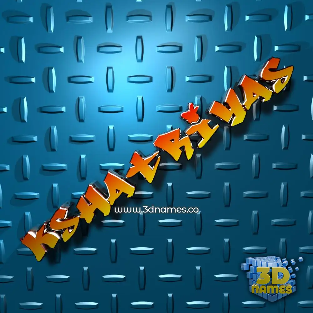 kshatriyas in Grid Style style - 3D name wallpaper