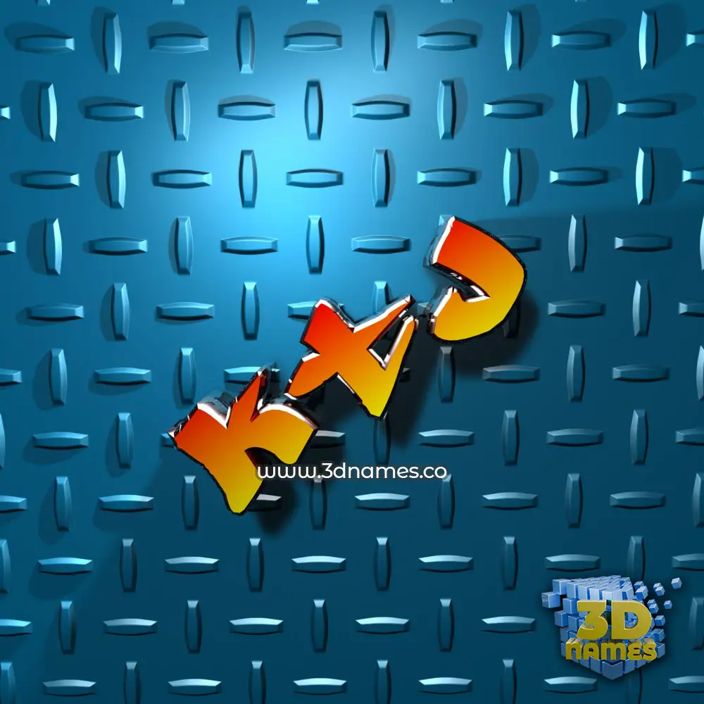 ktj in Grid Style style - 3D name wallpaper