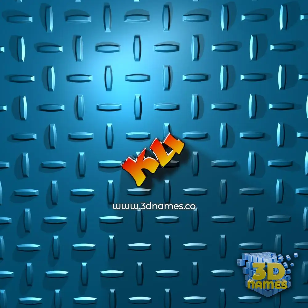 ku in Grid Style style - 3D name wallpaper