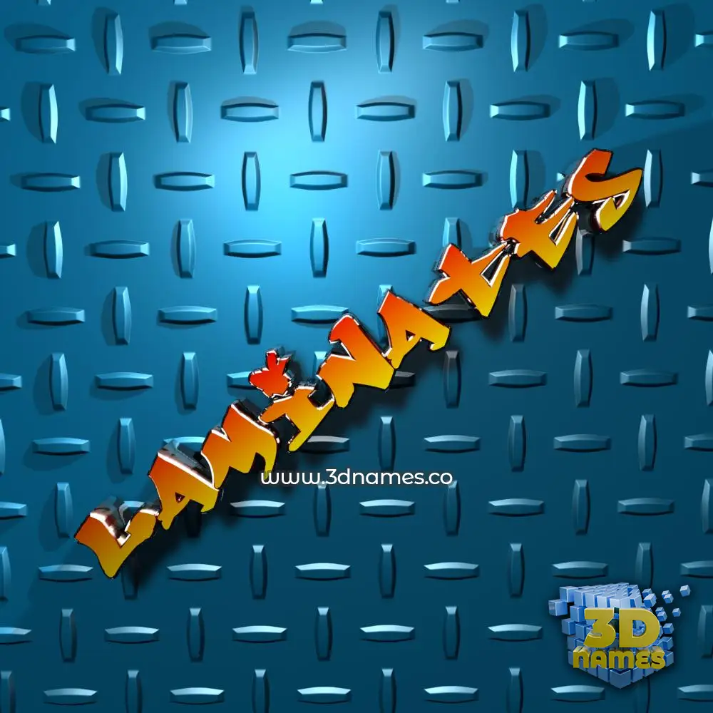 laminates in Grid Style style - 3D name wallpaper