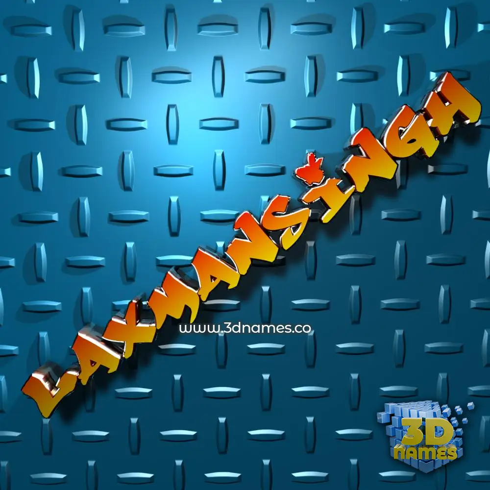 laxmansingh in Grid Style style - 3D name wallpaper