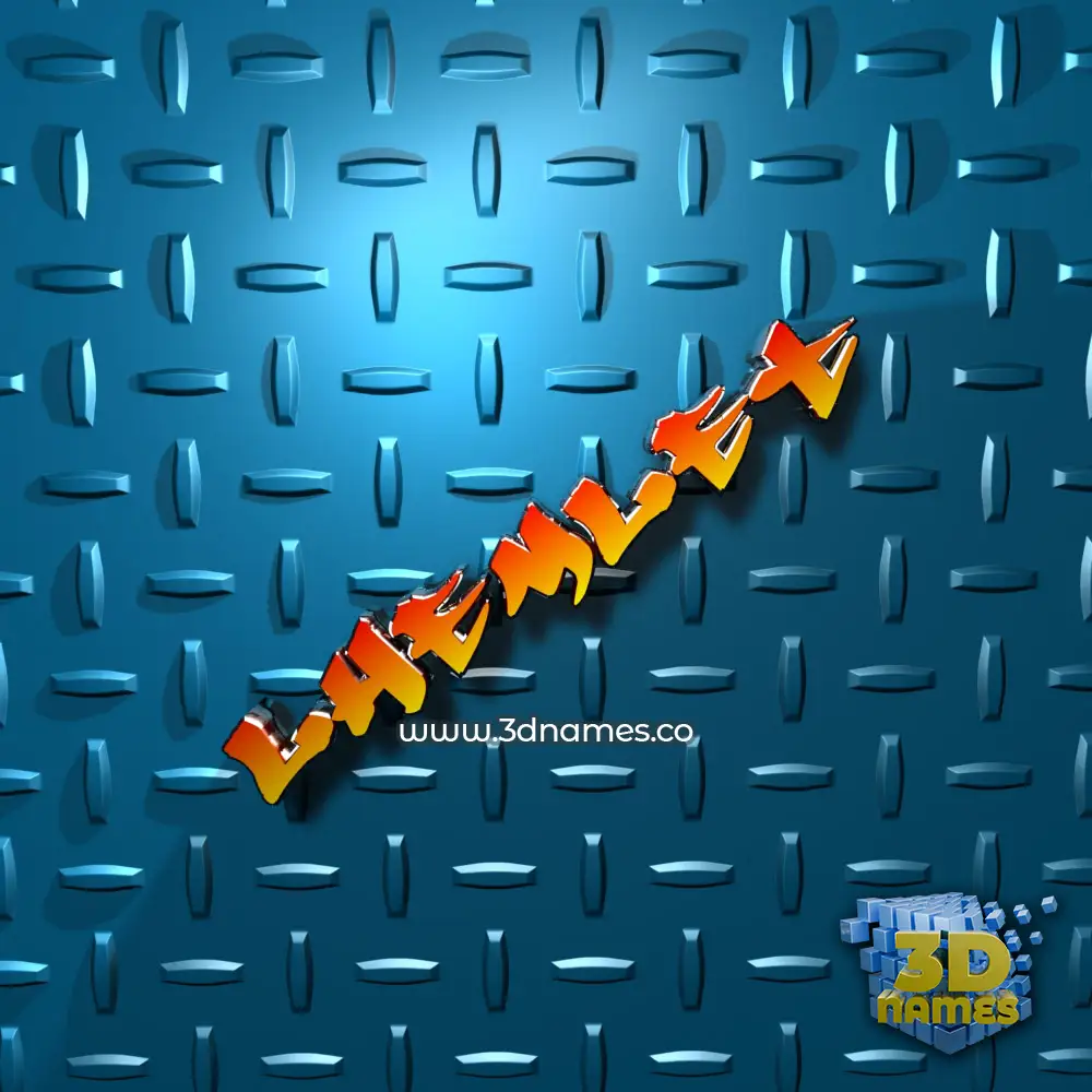 lhemlet in Grid Style style - 3D name wallpaper