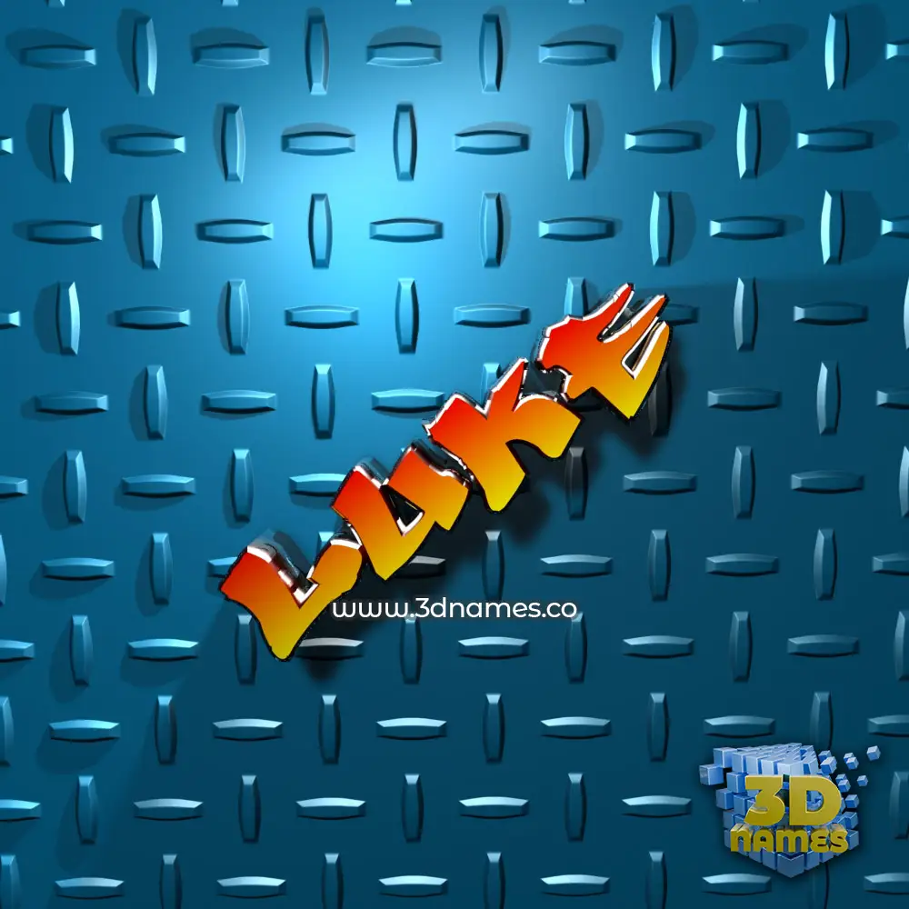 luke in Grid Style style - 3D name wallpaper
