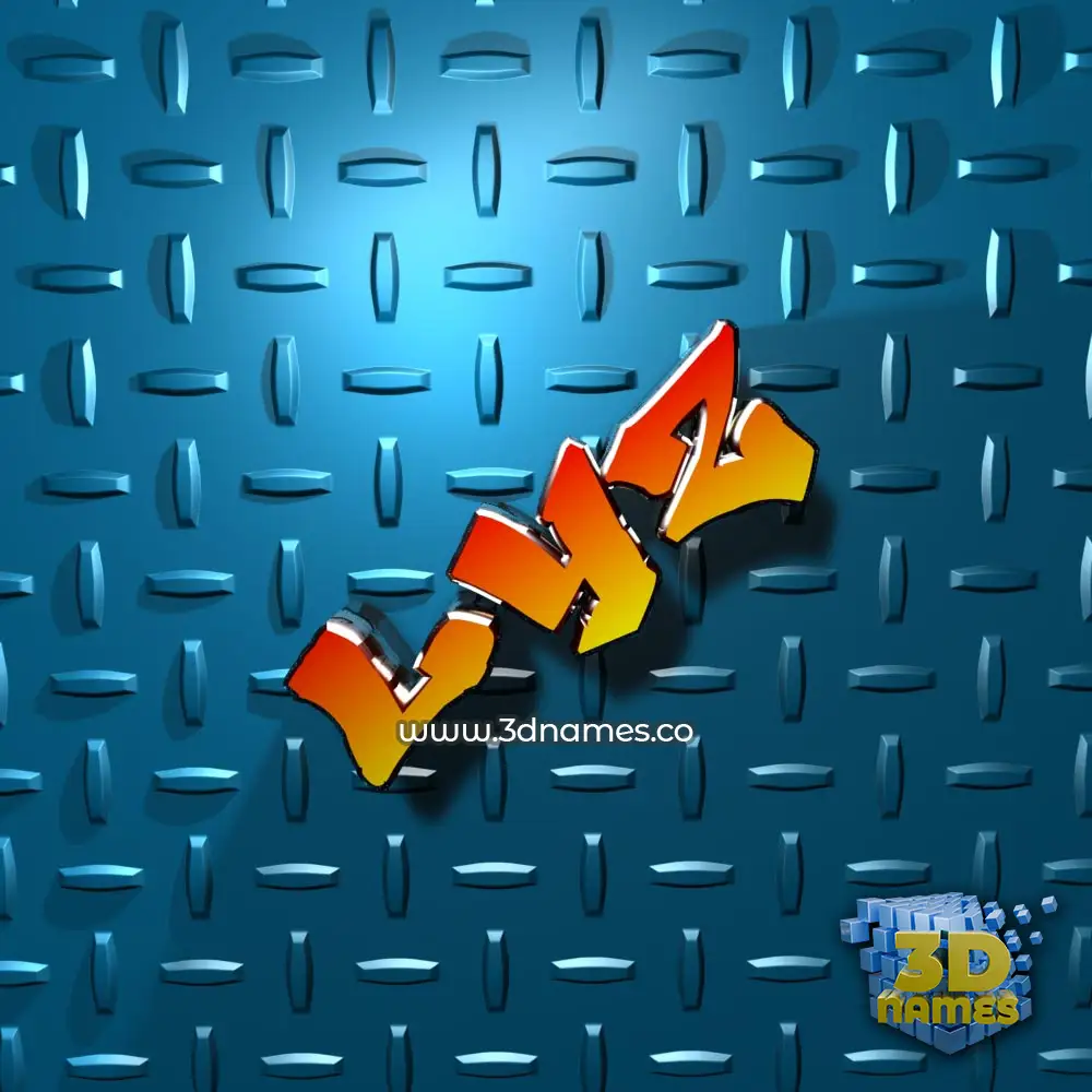 lyz in Grid Style style - 3D name wallpaper