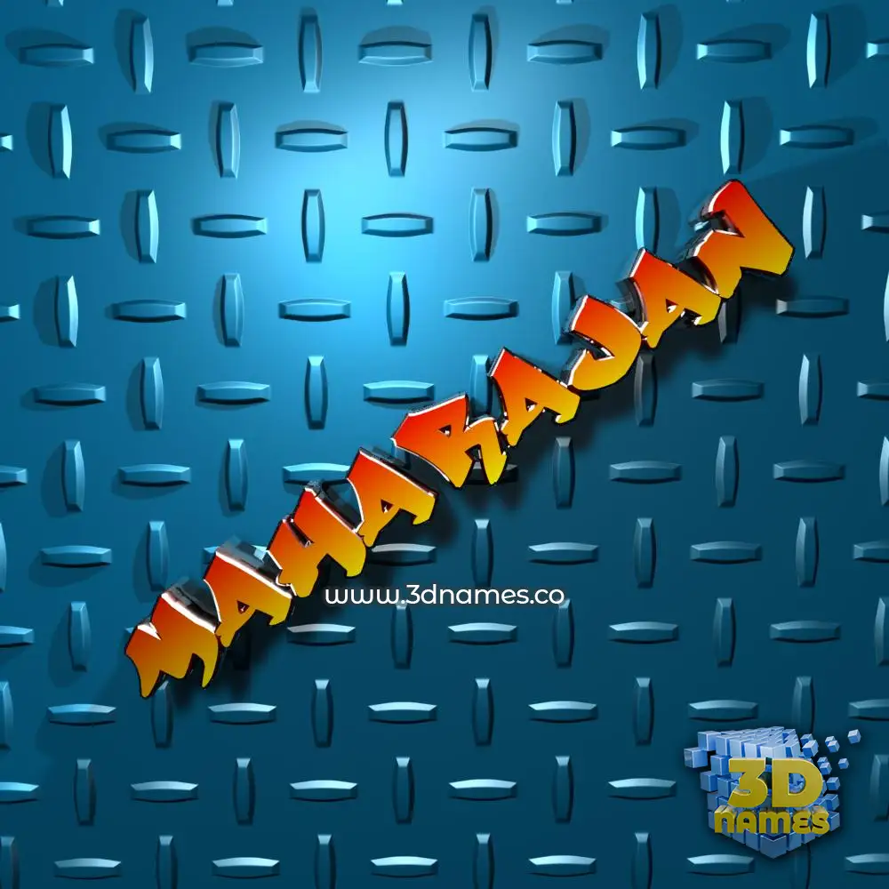 maharajan in Grid Style style - 3D name wallpaper