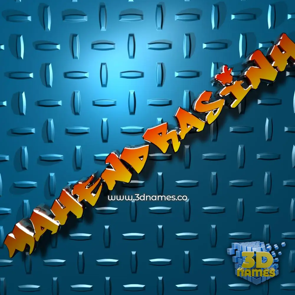mahendrasinh in Grid Style style - 3D name wallpaper
