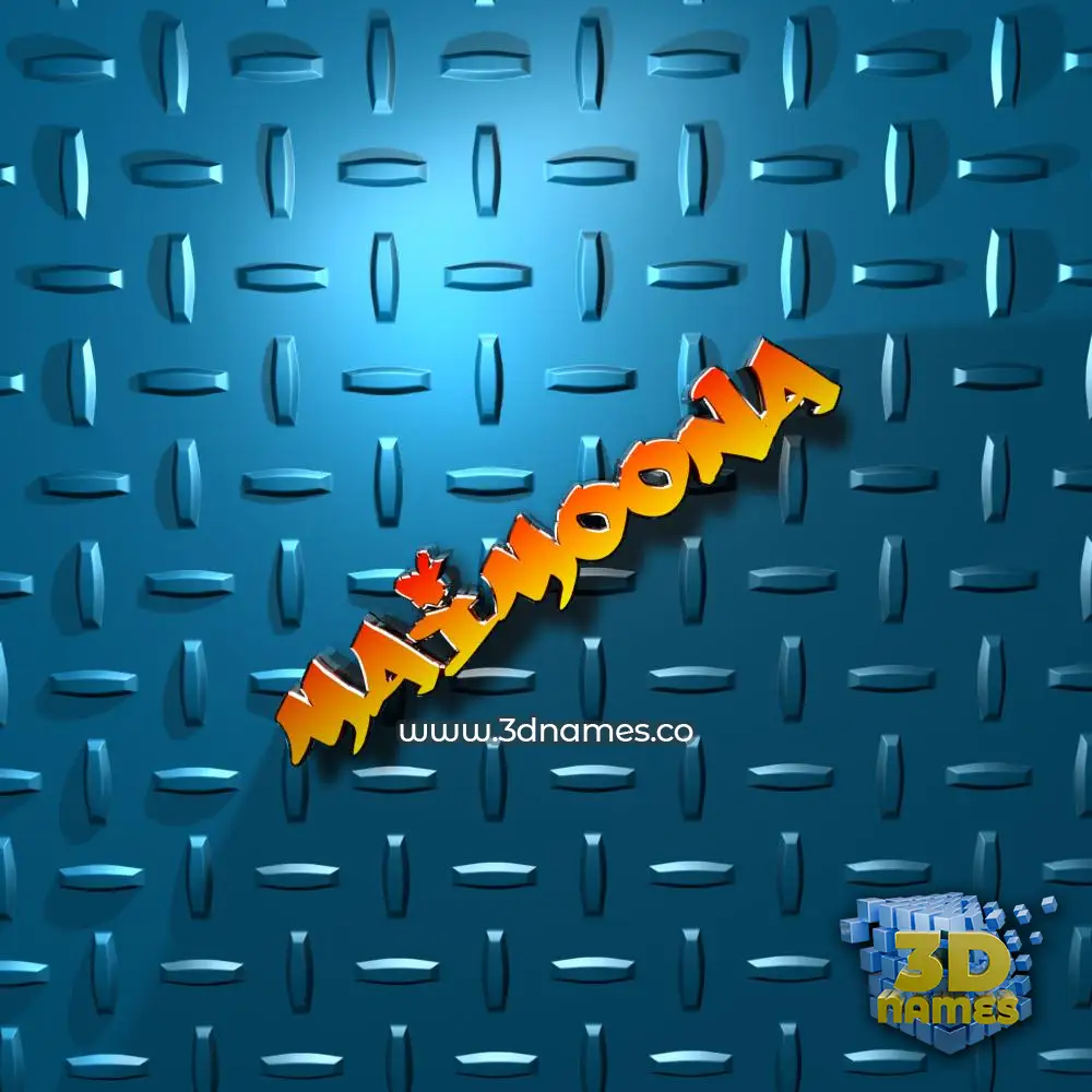 maimoona in Grid Style style - 3D name wallpaper