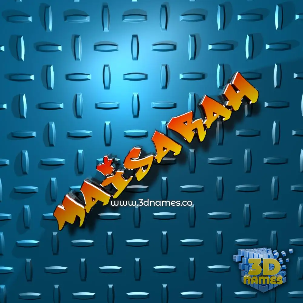 maisarah in Grid Style style - 3D name wallpaper