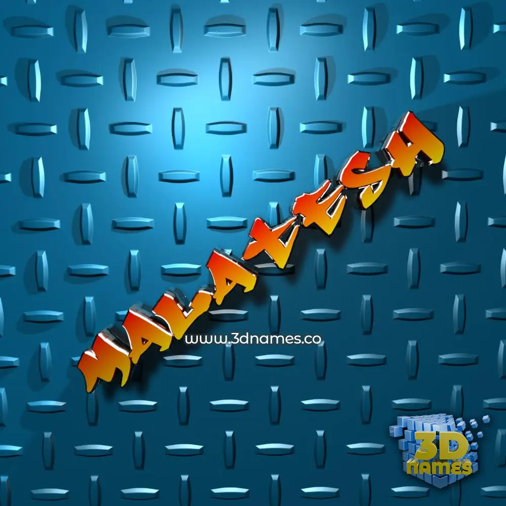 malatesh in Grid Style style - 3D name wallpaper