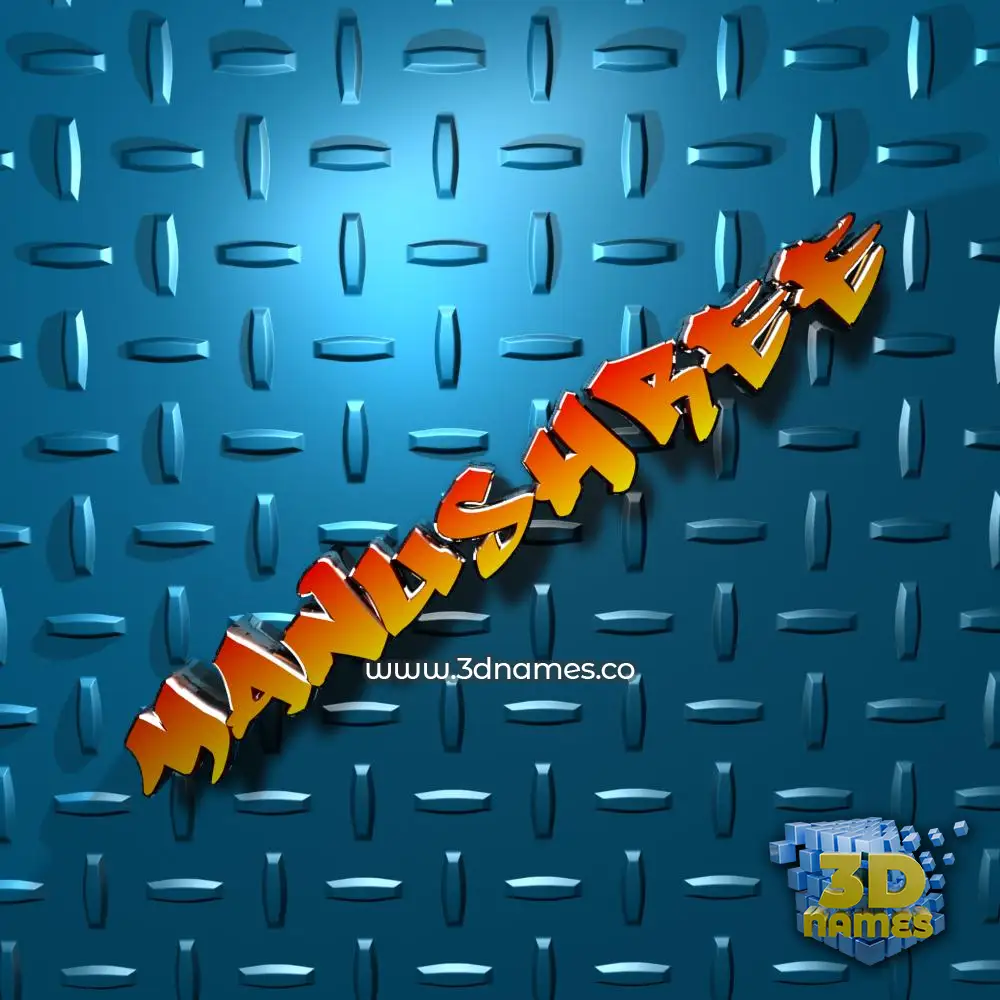 manushree in Grid Style style - 3D name wallpaper