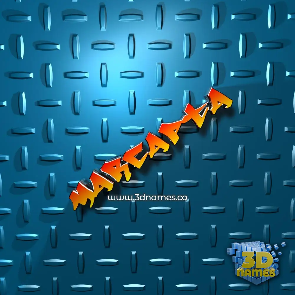 marcapta in Grid Style style - 3D name wallpaper