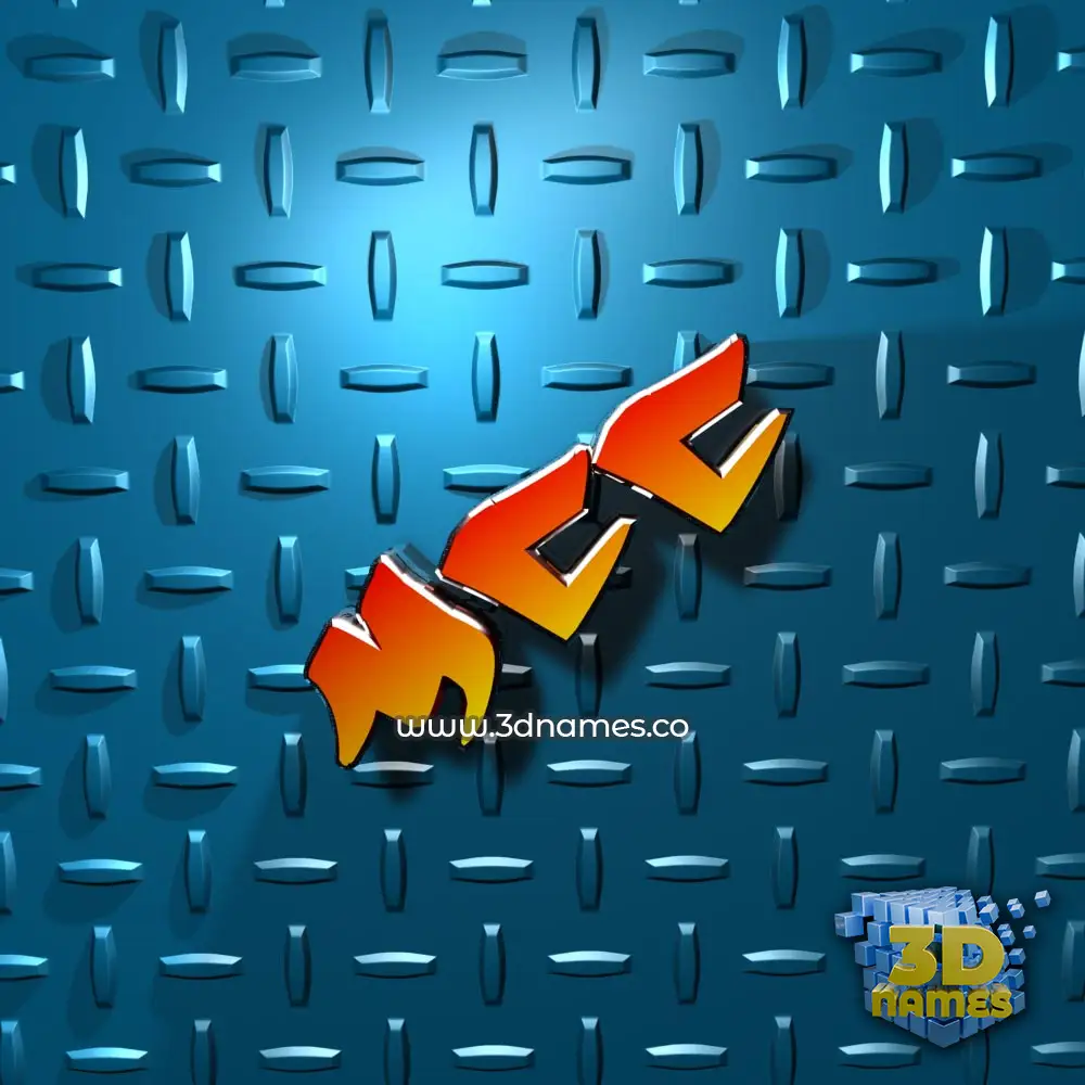 mcc in Grid Style style - 3D name wallpaper