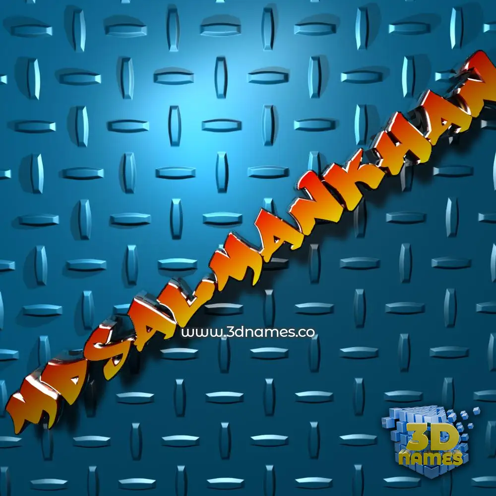 mdsalmankhan in Grid Style style - 3D name wallpaper