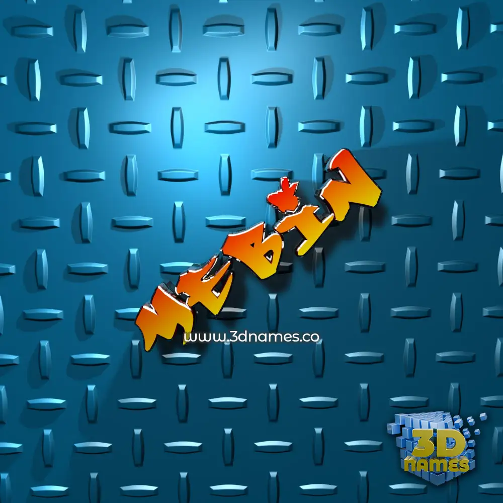 mebin in Grid Style style - 3D name wallpaper