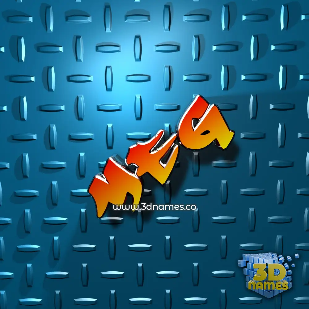 meg in Grid Style style - 3D name wallpaper