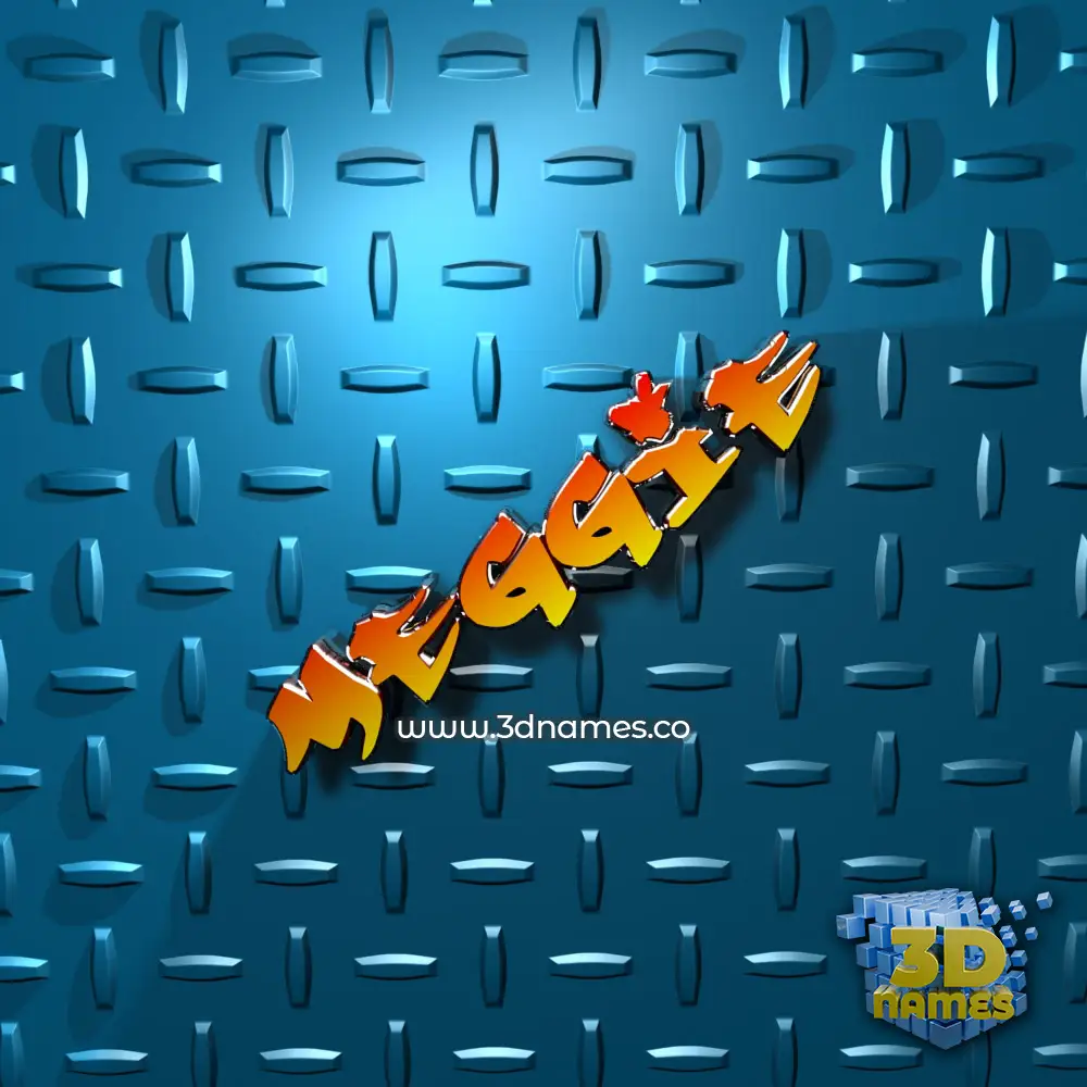 meggie in Grid Style style - 3D name wallpaper