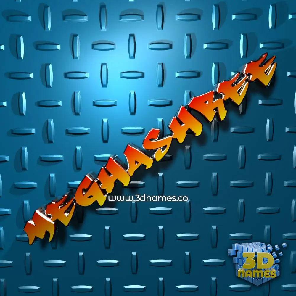 meghashree in Grid Style style - 3D name wallpaper