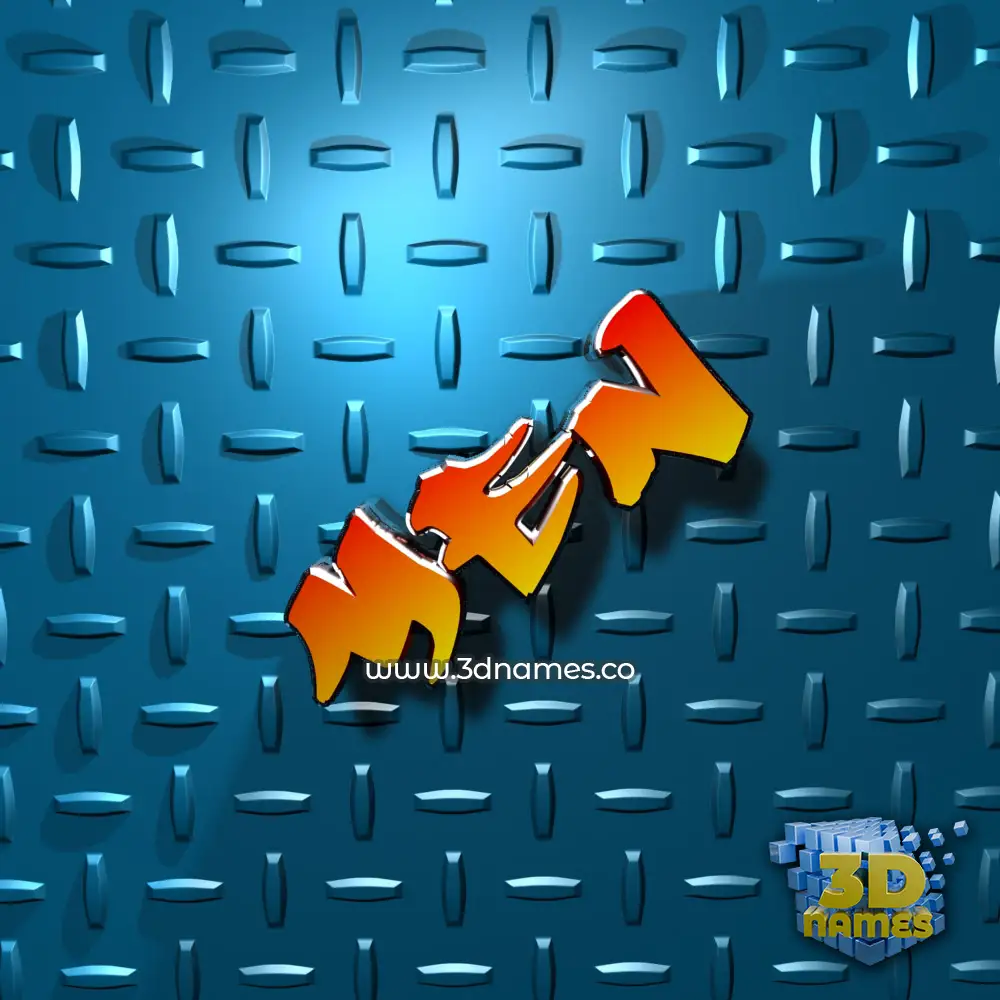 men in Grid Style style - 3D name wallpaper